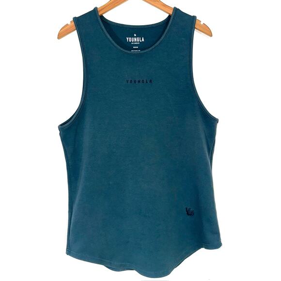 YoungLA Other - YoungLA Men’s 301 Excellence Blue Green MMXIV Tank Top Size Medium